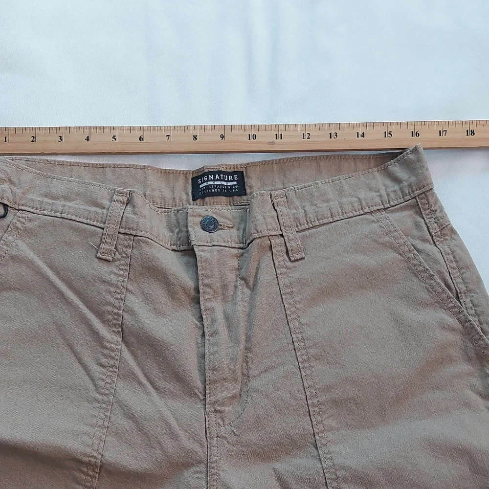 Signature Gold Taupe Levis‎ Straus Casual Pants Mens Size 34X30